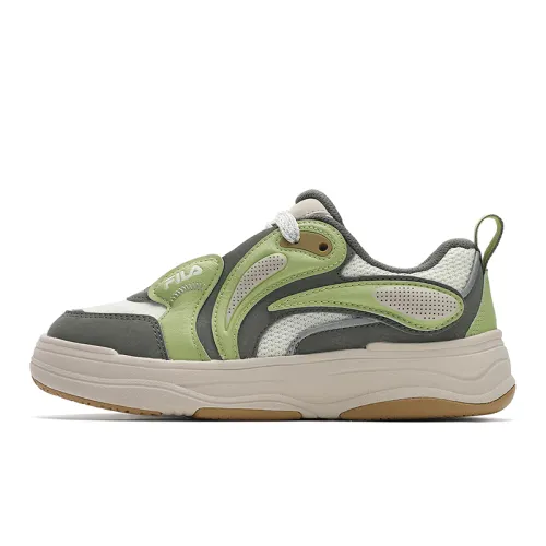 FILA VIBE Synthetic Leather, Textile Low top Skateboard Shoes Women's Green