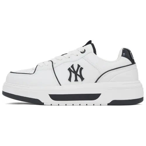 MLB Chunky Liner Leather Coverage Abrasion Resistant Lightweight Breathable Height Increasing Low top Skateboard Shoes