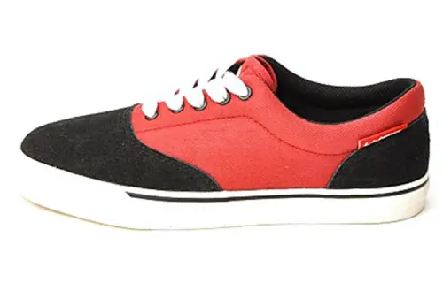 Li Ning Coverage Thermal Slip Resistant Low top Skateboard Shoes Men's Black Red