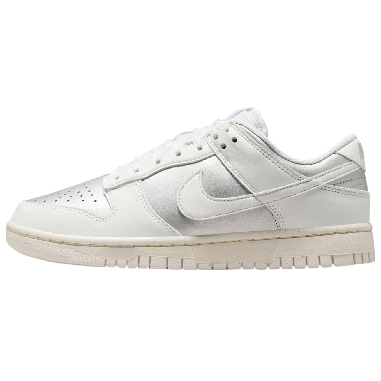 Женские кроссовки Nike Dunk Low Metallic (белые)