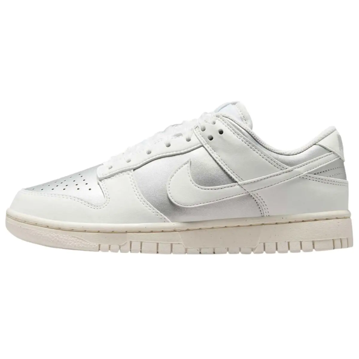 Nike Dunk Low Next Nature Sheer Lace Metallic Platinum Women's