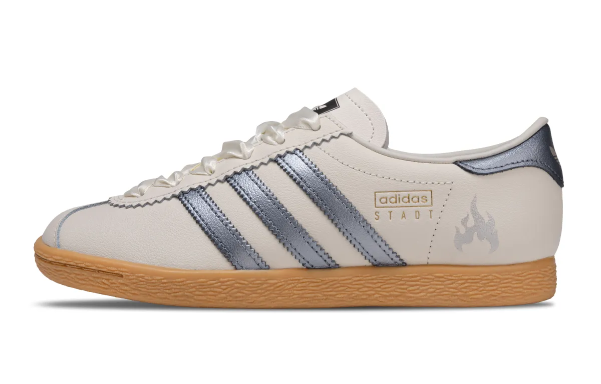Adidas Originals Stadt Feather Delight, Eternal Flame Synthetic Leather, Split Cow Leather Abrasion Resistant