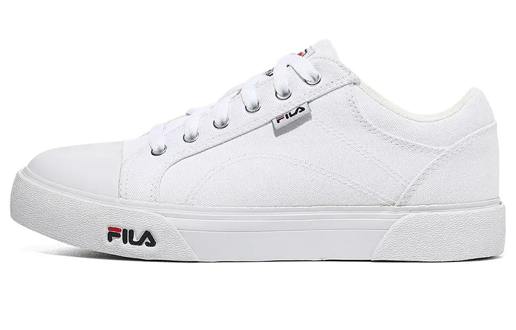 FILA Como Comfortable Abrasion Resistant Low top Skateboard Shoes Unisex White