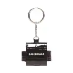 Balenciaga Cash Cow Leather Earphone Case Men's Dark Gray