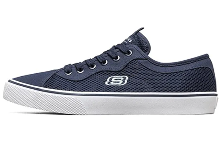 Skechers V'lites Fabric Abrasion Resistant, Breathable, Lightweight Low top Skateboard Shoes Men's Marine Blue