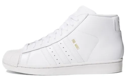 Adidas Originals Pro Model Skateboard Shoes Men's Mid Top White/Black