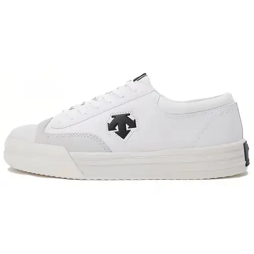 DESCENTE Waterproof Abrasion Resistant Waterproof And Wear resistant Low top Skateboard Shoes Unisex White Gray