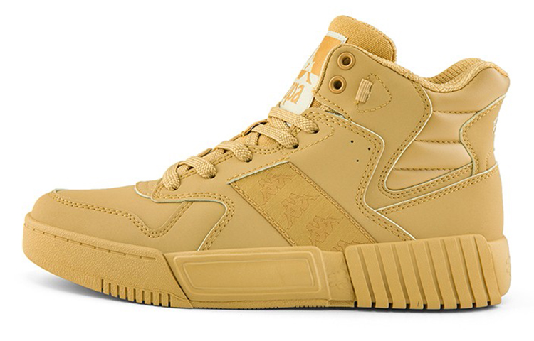 Kappa BANDA Skateboard Shoes Unisex High Top Yellow