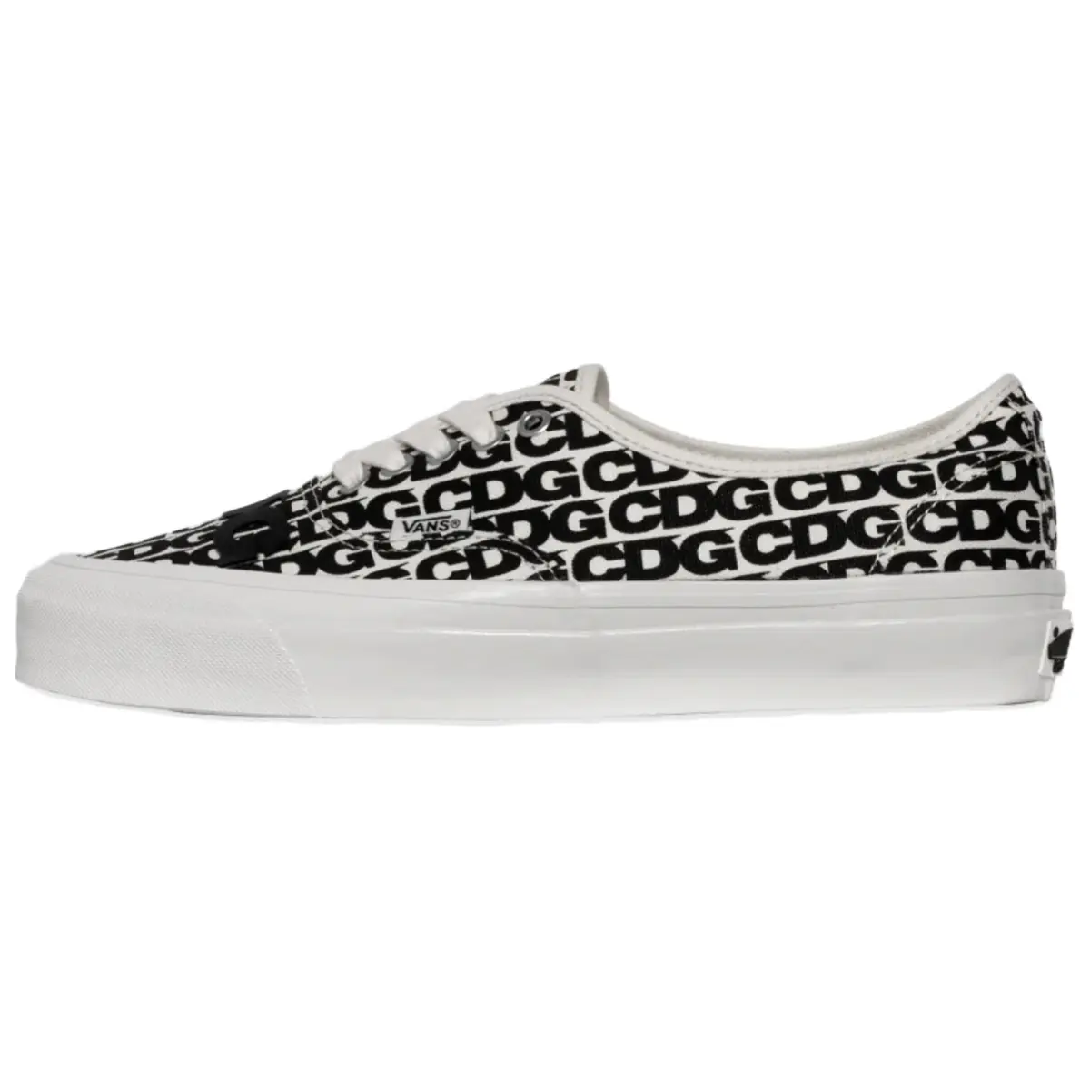 Vans x Comme Des Garçons Authentic 44 Abrasion Resistant Low top Skateboard Shoes Unisex Black White