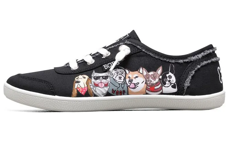 Skechers Bob's Skateboard Shoes Women's Low Top Black/Multicolor