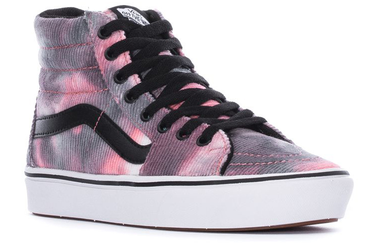 Женские кеды Vans ComfyCush Sk8 Hi (серо-розовые) — фото 3