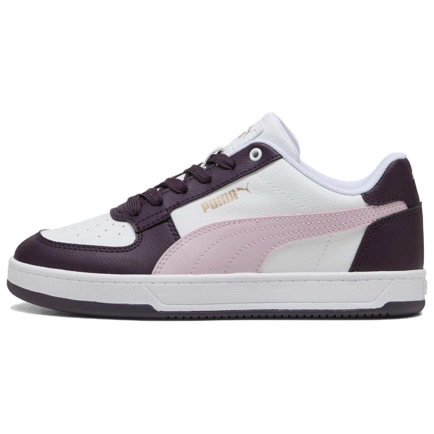 PUMA Caven 2.0 Comfortable And Trendy Low top Skateboard Shoes Women's White Purple