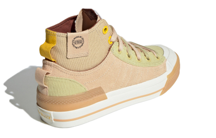 Женские кеды adidas originals NIZZA Hi DL (розово-коричневые) — фото 4
