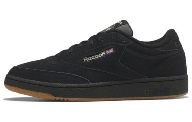 Reebok Club C Series 85 удобный и универсальный спуск панель обувь мужские и женские фасон унисекс черный