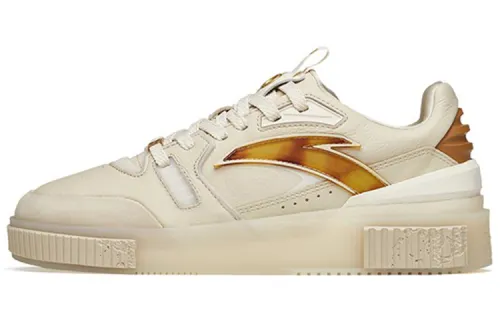 Anta Qiyuan 982 Synthetic Leather, TPU Fashion Slip Resistant Cushioning Abrasion Resistant Low top Skateboard Shoes