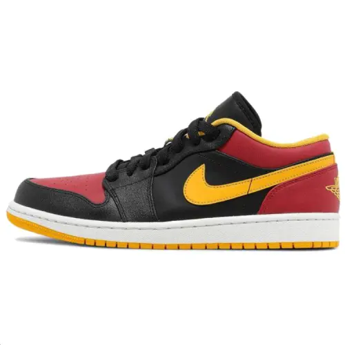 Jordan Air Jordan 1 Abrasion Resistant Low top Skateboard Shoes Men's Black
