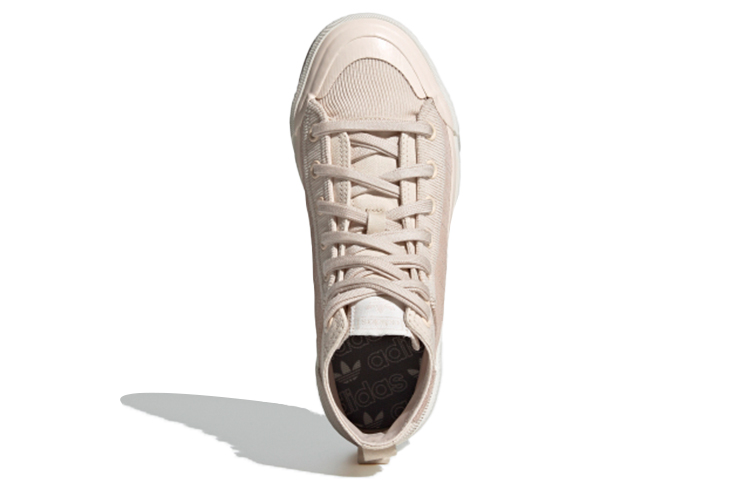 Женские кеды adidas originals Nizza Hi DL (розово-бежевые) — фото 5