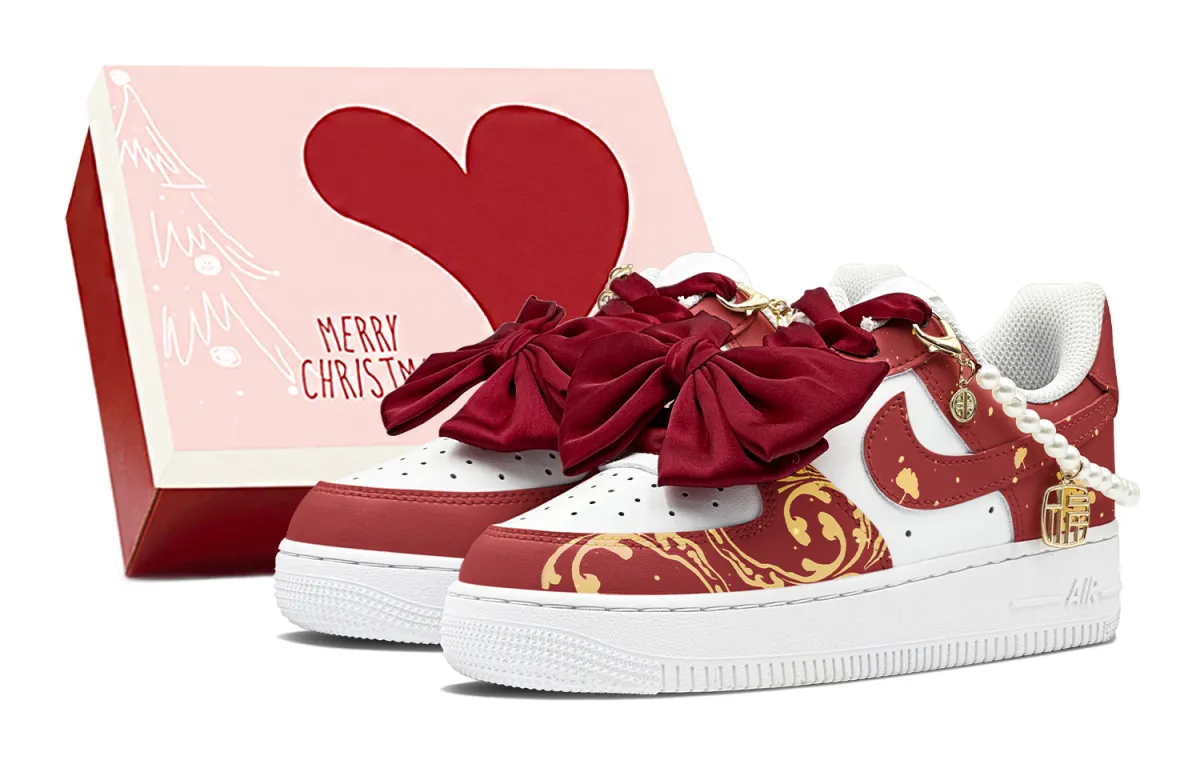 Nike Air Force 1 Slip Resistant Abrasion Resistant Slip Resistant Abrasion Resistant Low top Skateboard Shoes GS