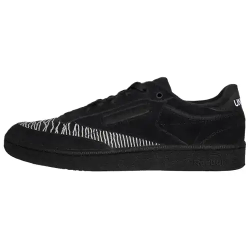 Reebok x PLEASURES CLUB C 85 Low top Skateboard Shoes Unisex Black