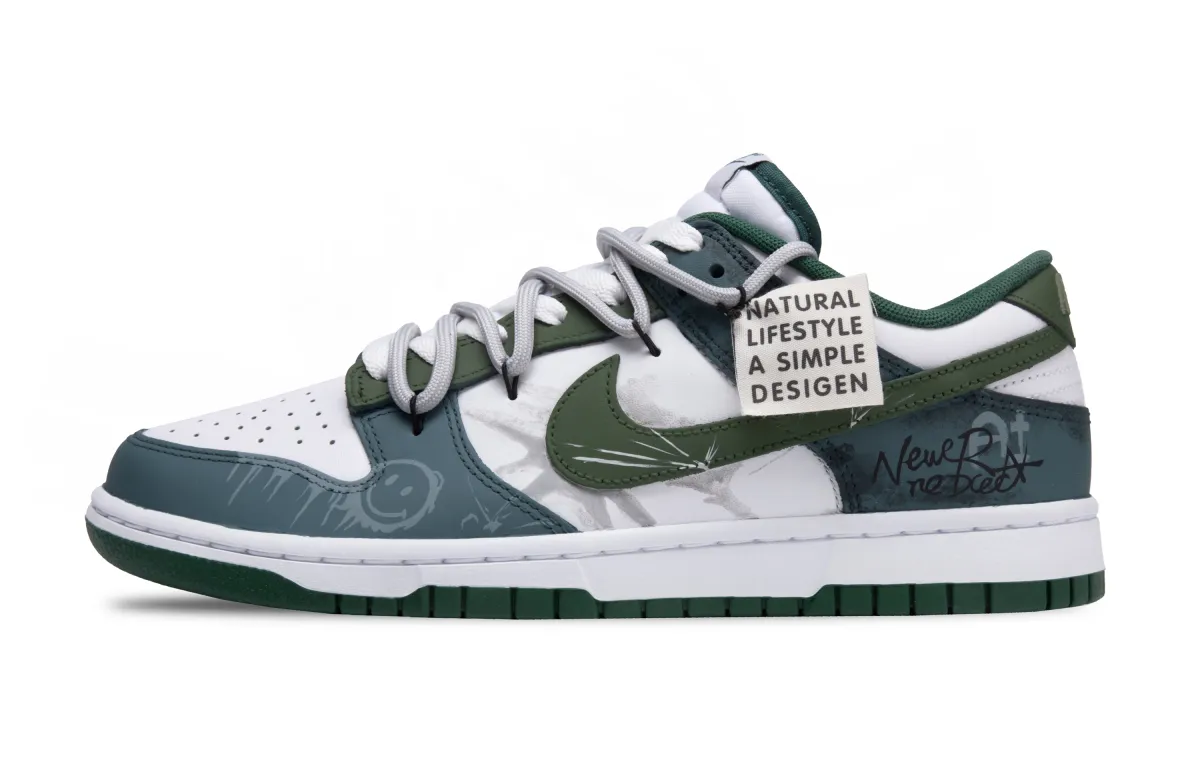 Nike Dunk Forest Warden Slip Resistant, Lightweight, And Breathable Low top Skateboard Shoes Unisex Green