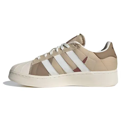 Adidas Originals SUPERSTAR XLG Comfortable Abrasion Resistant Low top Skateboard Shoes Unisex Brown