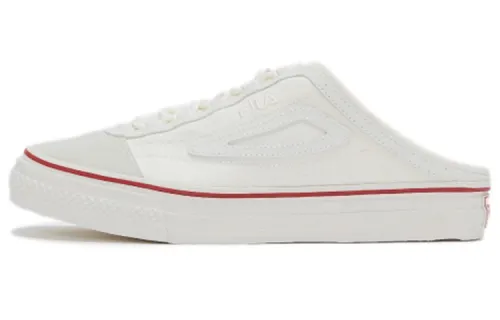 FILA ClassicBoarder Collection Low top Canvas Skateboard Shoes Unisex Ecru Korean Style