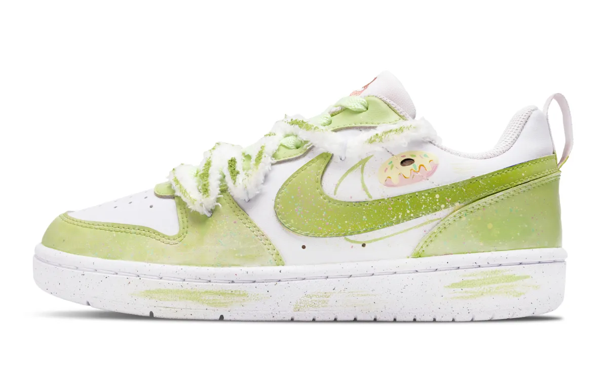 Nike Court Borough 2 Matcha Sweet Donut Cushioning Low top Skateboard Shoes Women's Fresh Green