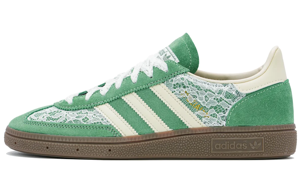 Adidas Originals Handball Spzl Low top Skateboard Shoes Unisex Green Beige White