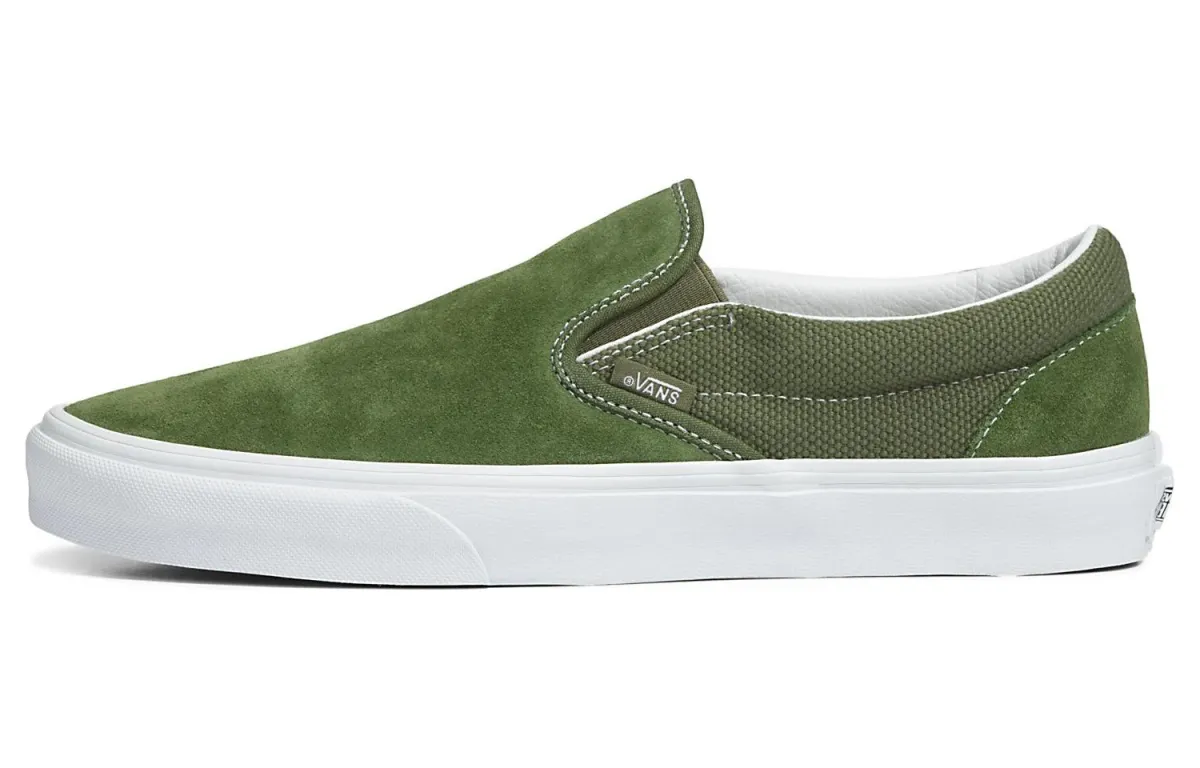 Vans Textured Slip on Abrasion Resistant Low top Skateboard Shoes Unisex Green