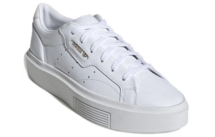Женские кеды adidas Sleek Super (белый / серый) — фото 3
