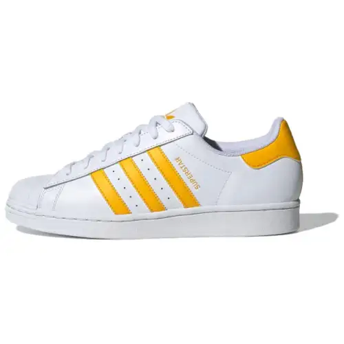 Superstar Adidas Originals 'White Crew Yellow'