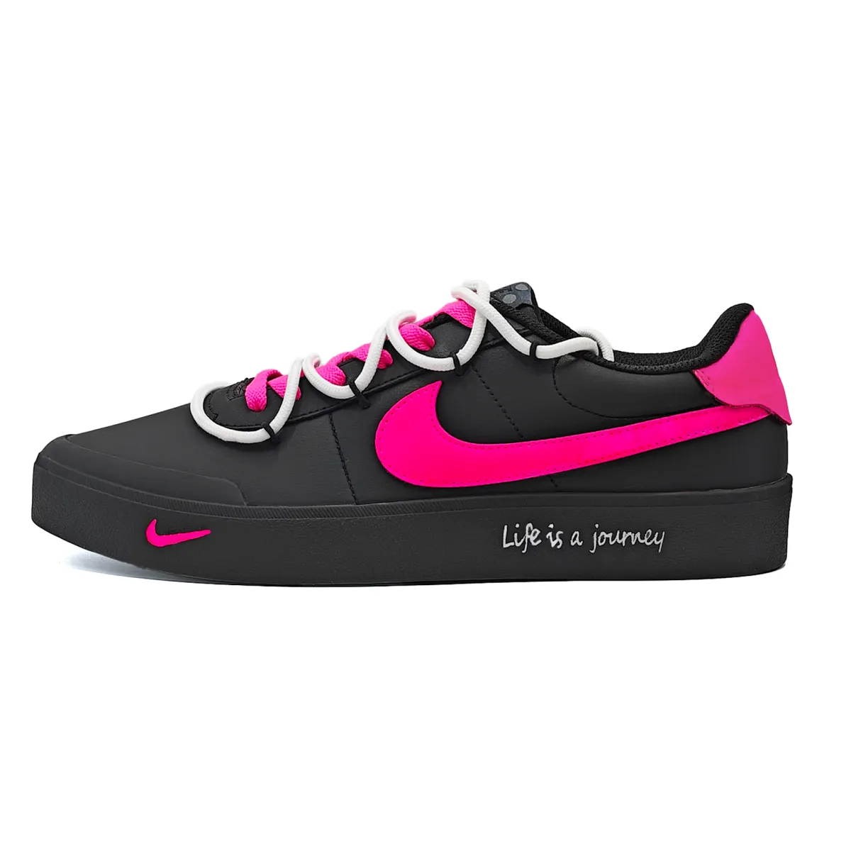 Nike Court Shot Skateboard Shoes Unisex Low Top Black