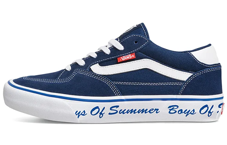 Vans x Boys Of Summer Rowan Pro Abrasion Resistant Lightweight Breathable Low top Skateboard Shoes Unisex White