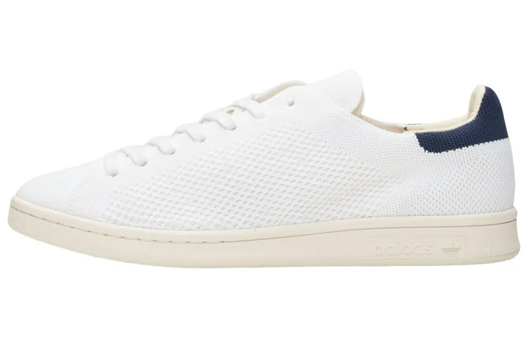 Adidas Originals STAN SMITH Primeknit White Blue Slip Resistant Abrasion Resistant Slip Resistant Abrasion Resistant
