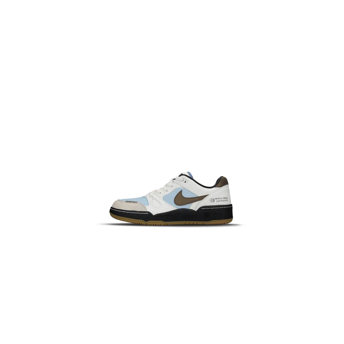 Nike Full Force Slip Resistant Abrasion Resistant Low top Skateboard Shoes Men's White Blue Brown