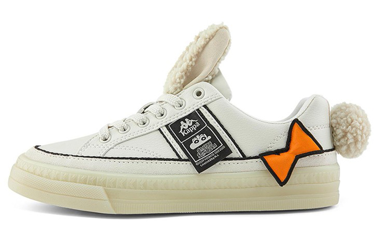 Kappa Crayon Shin Chan Collaboration Collection Low top Skateboard Shoes Women's Beige