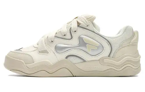 FILA FUSION KICK Wave Sole Skateboard Shoes Textile, Synthetic Leather Cushioning, Wear Resistant Low top