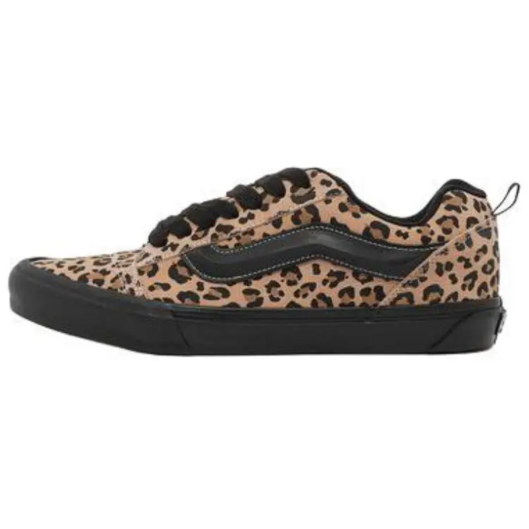 Vans Knu Skool Low top Skateboard Shoes Women's Black Yellow