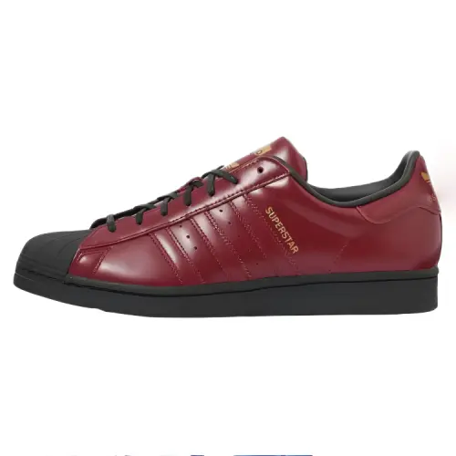 Adidas Originals SUPERSTAR Core Cushioning, Wear Resistant Low top Skateboard Shoes Unisex Burgundy