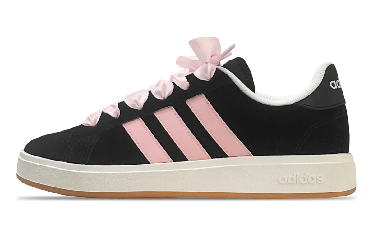Adidas Grand Court Base 00s Slip Resistant Abrasion Resistant Low top Skateboard Shoes Unisex Black