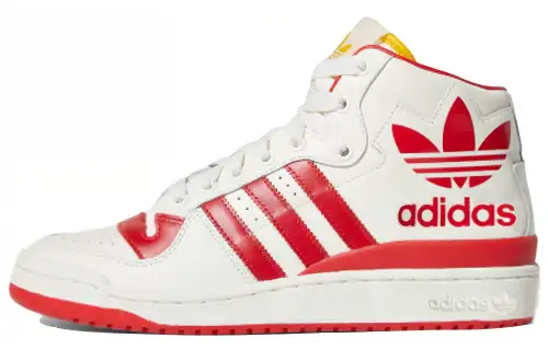 Adidas Originals FORUM Mid Rs Xl High top Skateboard Shoes Men's Beige White Red