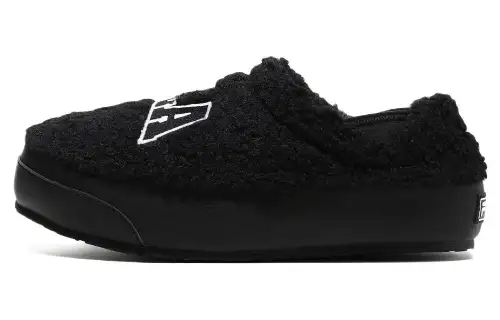 FILA Upper Comfortable Low top Open Heel Skateboard Shoes Men's Black Korean Style