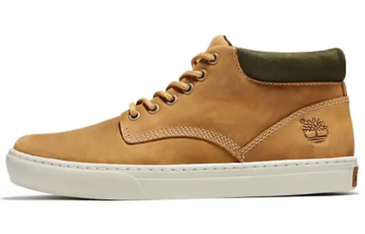 Timberland Skateboard Shoes Men's Mid Top Yellow