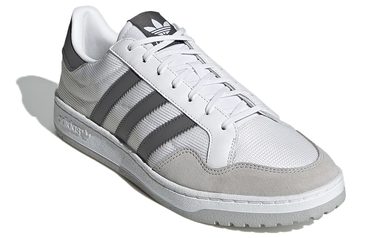 Кеды adidas originals Team Court (бело-серые) — фото 3