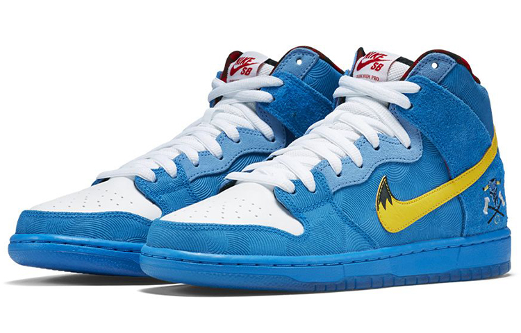 Кеды Nike Dunk SB Familia Blue OX (сине-желтые) — 照片蓝/黄/白/大学蓝 — фото 2