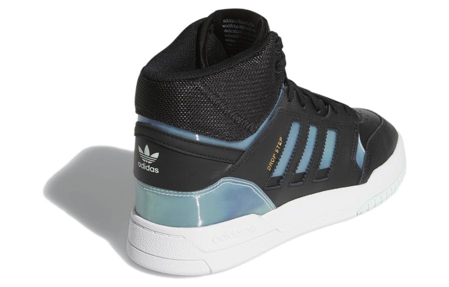 Женские кеды adidas originals Drop Step (черный / синий) — Чёрный / синий — фото 3