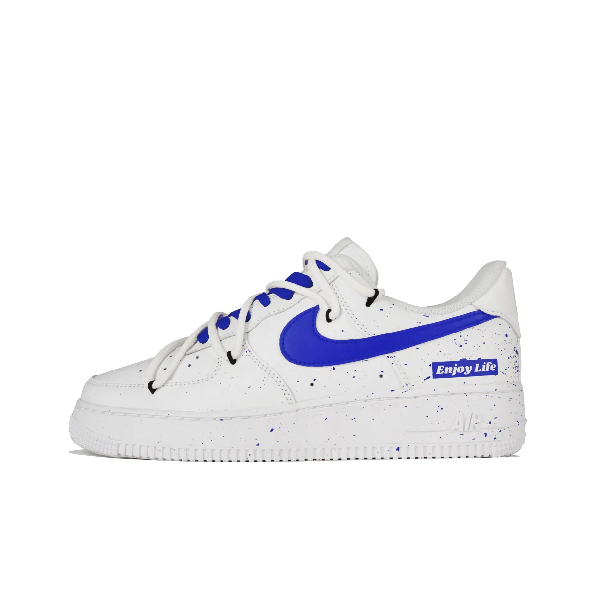 Nike Air Force 1 Low top Skateboard Shoes Women's White Blue