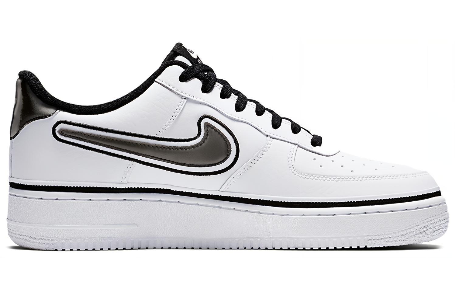 Кеды Nike Air Force 1 (черно-белые) — фото 2