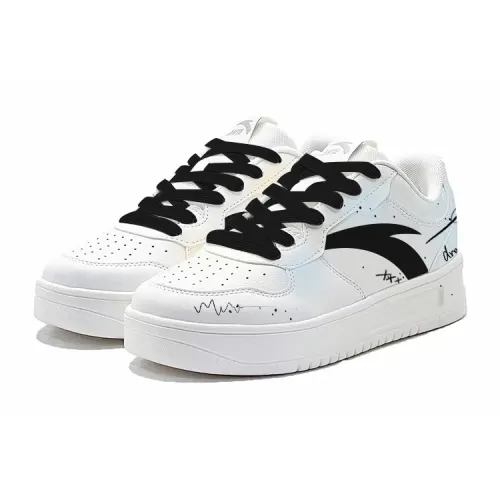 Anta Low top Skateboard Shoes Unisex Blue Yellow Mismatched