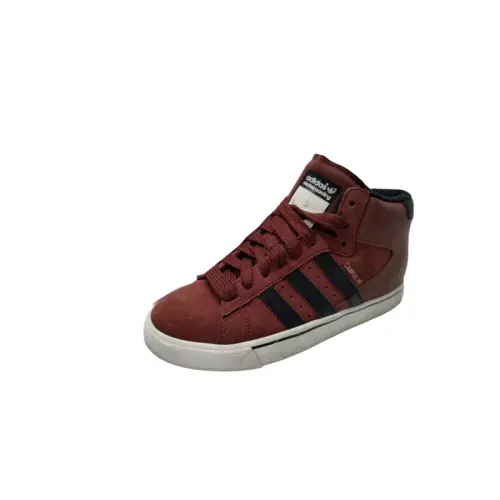 Adidas Originals Campus Slip Resistant Abrasion Resistant Mid top Skateboard Shoes Men's Red